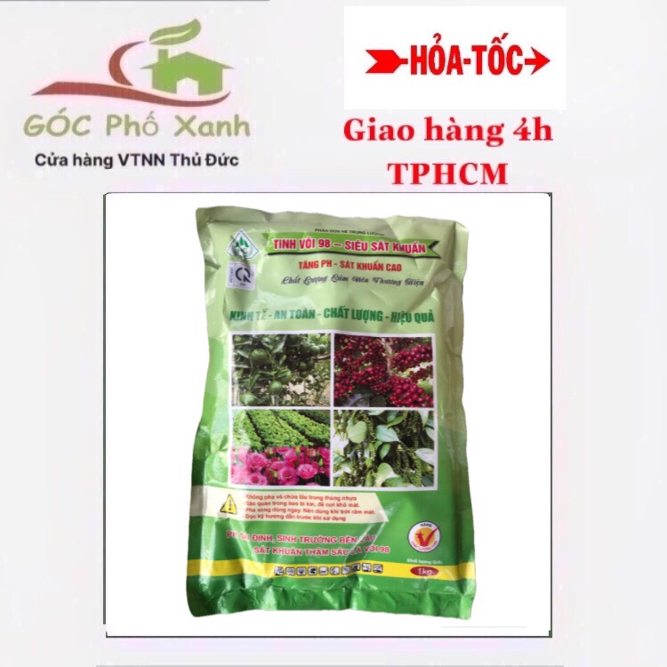Tinh vôi 98 vôi sát khuẩn khử trùng đất gói 1kg