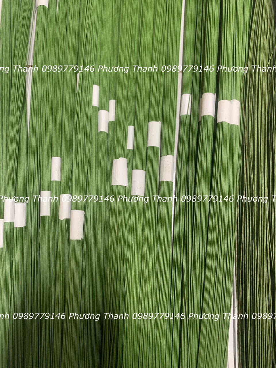 Kẽm giấy xanh,60cm, bó 100 sợi, làm lá, làm hoa