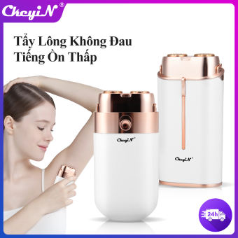 Ckeyin tẩy lông điện có thể sạc qua usb chuyên nghiệp xách tay máy cạo lông cho nữ hai đầu máy cạo lông máy cạo râu cho chân và nách phụ nữ dao cạo lông mày shaper máy tỉa lông mũi mặt râu nách riêng tẩy lông trên cơ thể cho bikini