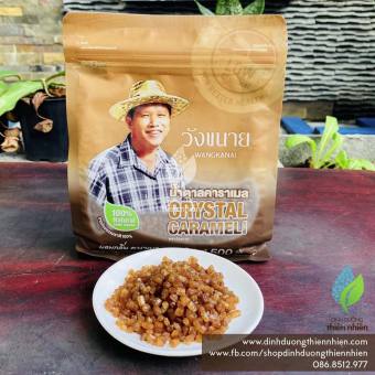Đường Phèn Thô Tự Nhiên Thái Lan Wangkanai Crystal Caramel Sugar, 500g, Không Tẩy