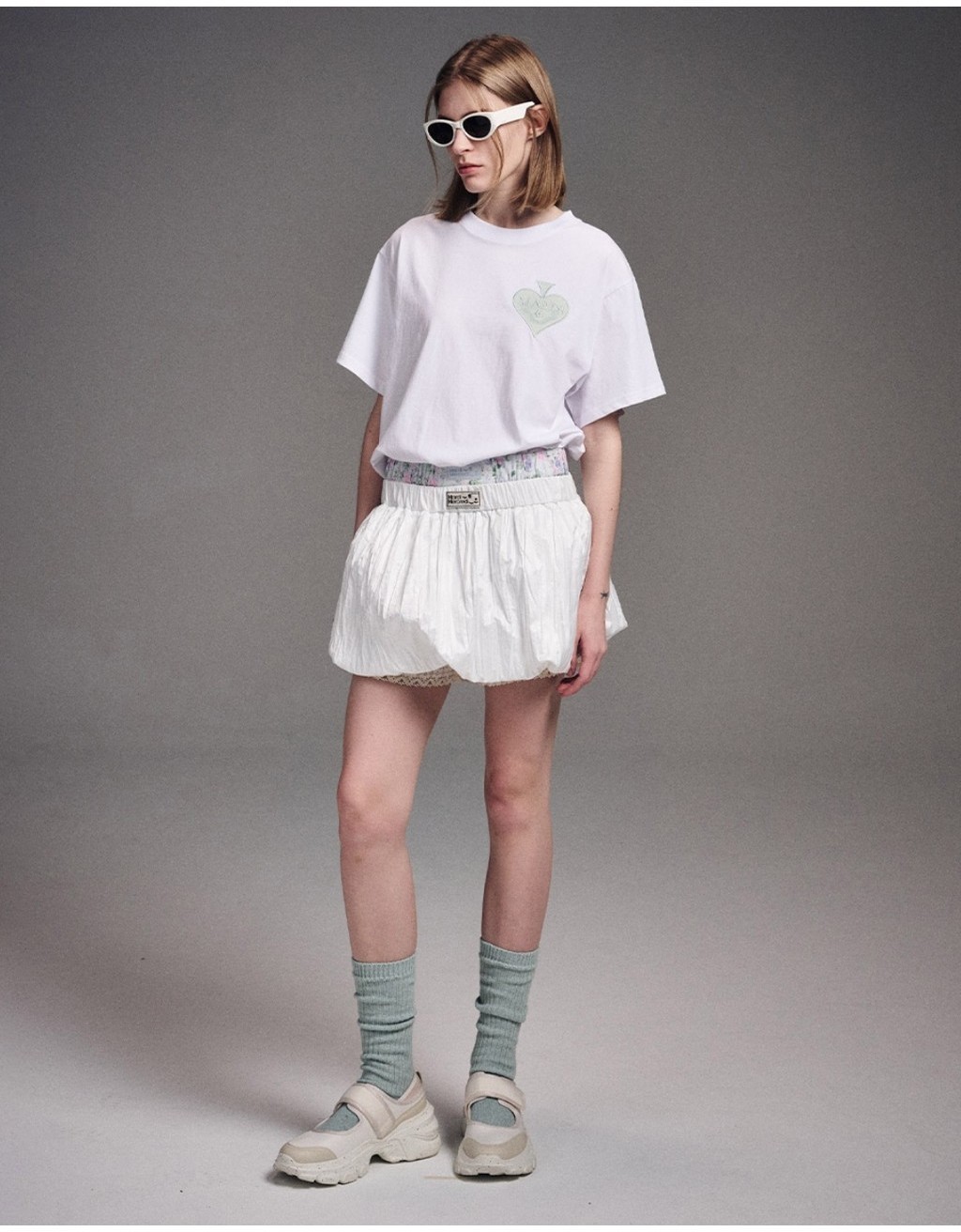MARDI MERCREDI SATIN SPADE T SHIRT