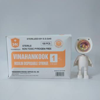 Bơm Kim Tiêm Tiểu Đường 1ml Hộp 100 cái