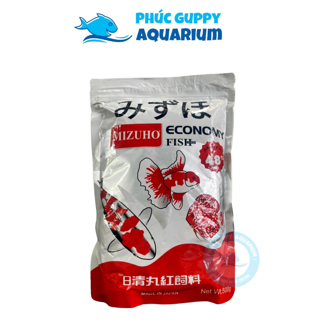 Cám mizuho economy 500g | thức ăn chính hãng của nhật chuyên dụng cho cá vàng, cá koi, cá dĩa