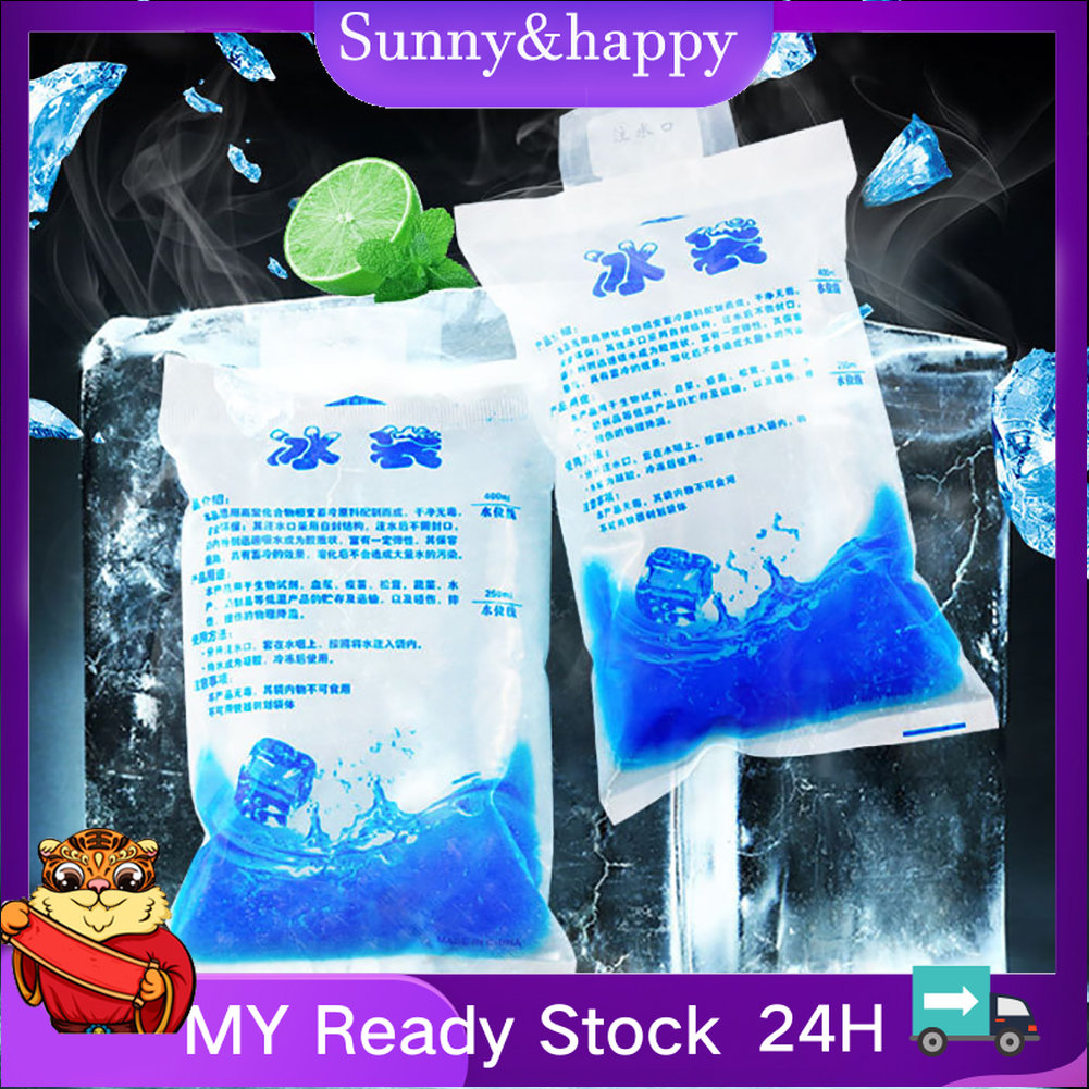 10-1Pcs Reusable Ice Bag Water Injection Icing Cooler Bag Pain Cold  Compress Drinks Refrigerate Food Keep Fresh Gel Dry Ice Pack - AliExpress