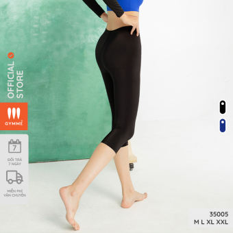 Quần legging nữ dáng lửng tập gym yoga vải thun cho giãn 4 chiều Gymme-35005