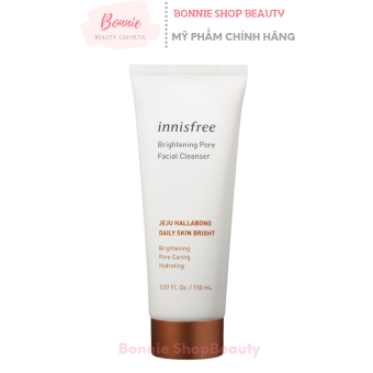 Sữa Rửa Mặt Trắng Sáng Da Innisfree Brightening Pore Facial Cleanser 150ML, Sữa Rửa Mặt Innisfree Quýt Bonnie Shop Beauty