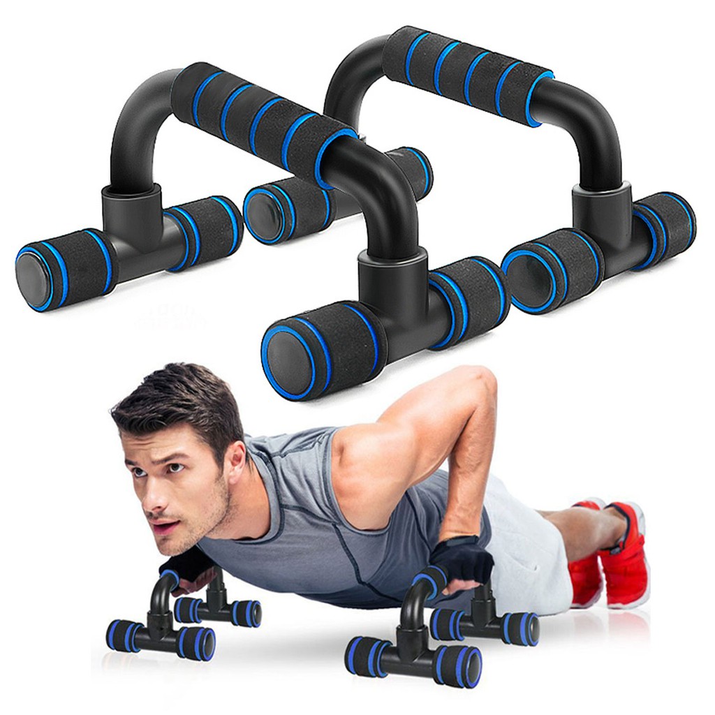 Dụng cụ chống đẩy, hít đất push up stand 4 chân mặt bằng, tay cầm bọc cao su