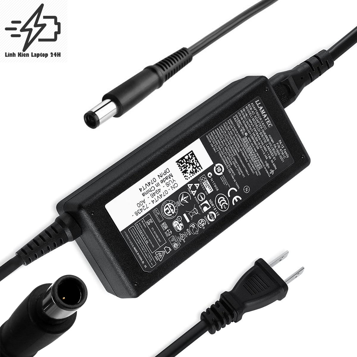Sạc laptop 19.5v 3.34a 65w dùng cho dell latitude e6410 e6430 e6430 atg e6430s e6440 e7440 e7450 e7470 e5430 e5440 e5450