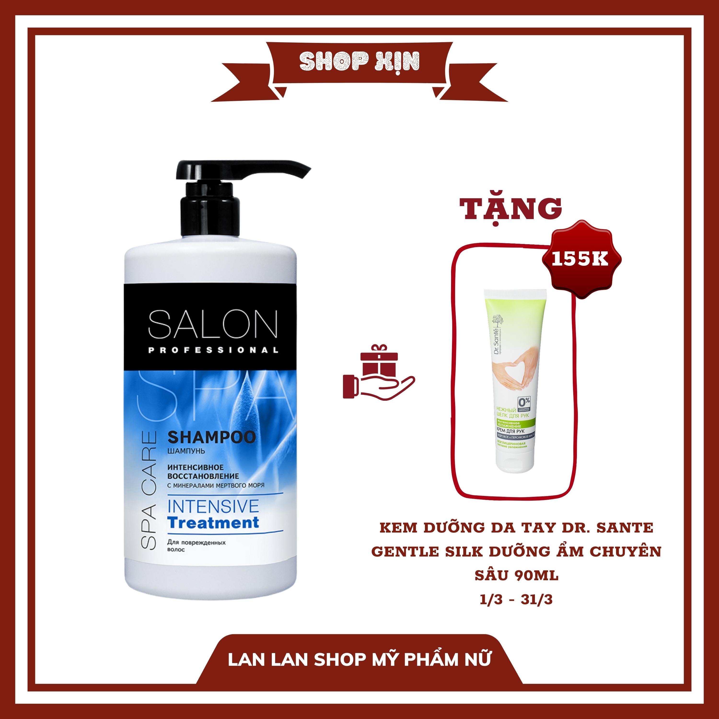 Dầu gội Salon Professional phục hồi chuyên sâu tóc hư tổn bởi nhiệt và hóa chất 1000ml