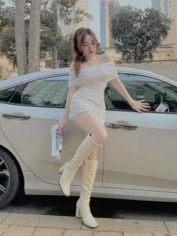 Đầm thun ôm body, đầm đi tiệc nữ, đầm trễ vai, váy nữ ôm body trễ vai tôn dáng, đầm thun gân nữ trễ vai đi chơi