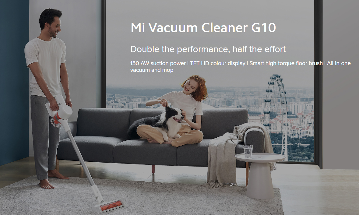 Xiaomi G10 Plus Cordless Vacuum Cleaner with Wiping Function, 4-in-1  Battery Vacuum Cleaner, Up to 65 Minutes Running Time, 600 ml Vacuum  Cleaner for