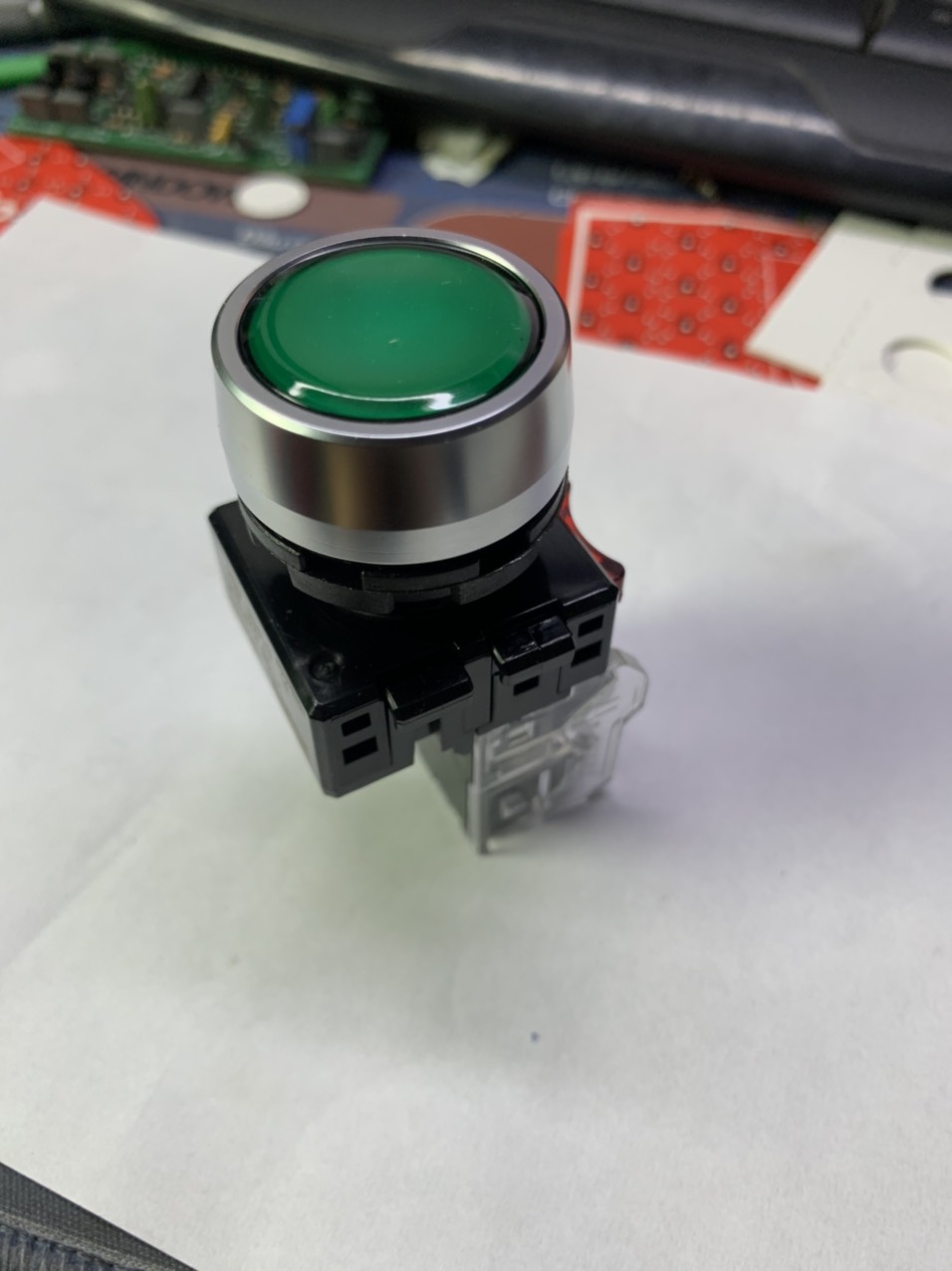 Nút nhấn nhả ø22 mrf-rm1g xanh lá