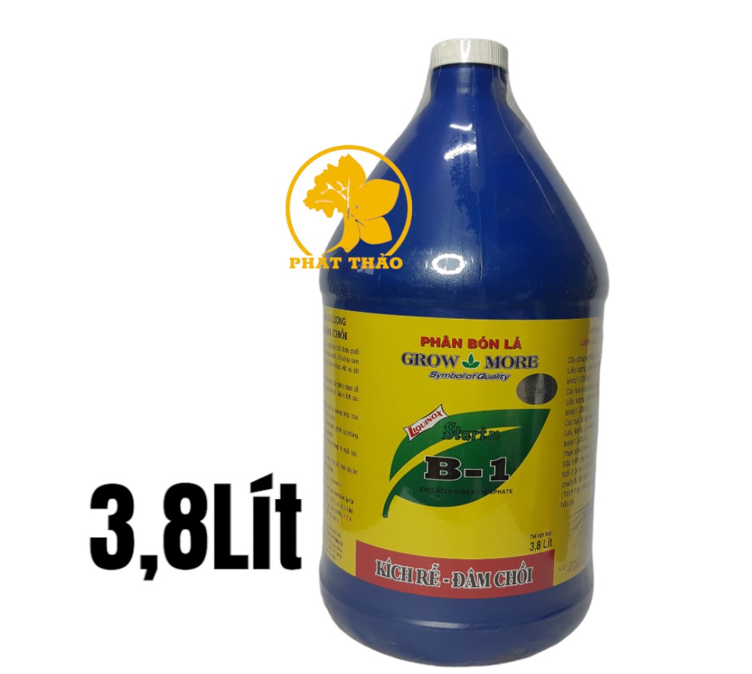 Phân Vitamin B1 - 3,8Lít Growmore - kích thích rễ cây hoa kiểng, phong lan, cây cảnh