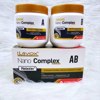 Duỗi Ép Tóc (Lớn) Lavox nano Complex 500ml x 2 AB