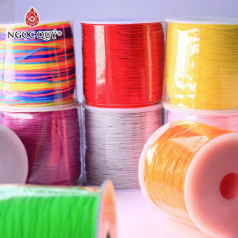 Cuộn dây vải dù mềm 1mm cuộn 100m làm vòng tay, làm đồ handmade - Ngọc Quý