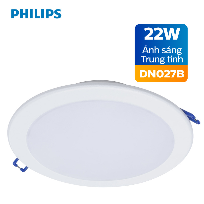 Đèn led downlight âm trần philips dn027b 22w g2 dạng tròn - dải công suất rộng - chất lượng sáng đồng đều