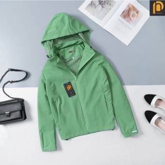 Áo khoác gió nữ 2 lớp, Áo khoác gió VNXK 2 lớp lót chất liệu gió tráng bạc, chống nước,chống gió