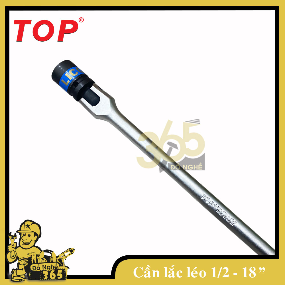 Cần siết đầu lắc léo 1/2" dài 18" Top - , cần thiết kế theo kiểu đầu lắc léo qua lại 180 độ thuận tiện cho việc sửa chữa lắp ráp xe và thiết bị máy móc