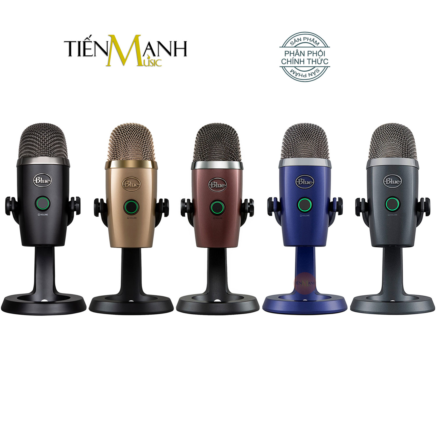 [Chính Hãng] Micro Blue Yeti Nano USB Condenser - Mic Thu Âm Podcast, Livestream, Radio, ASMR Microphone Phòng Thu Studio