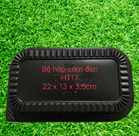 Combo 10 hộp cơm đế đen ht17,ht203,ht25
