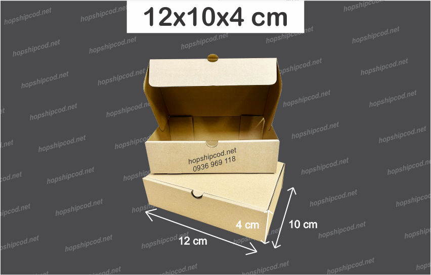 12x10x4 cm hộp nắp gài