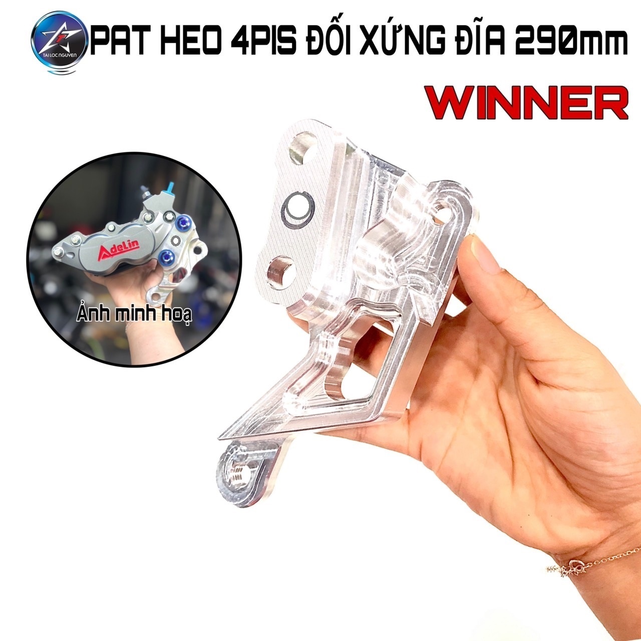 [HCM]PAT CNC HEO 4PIS ĐỐI XỨNG GẮN ĐĨA 290MM EX150 - WINNER/WINNER X