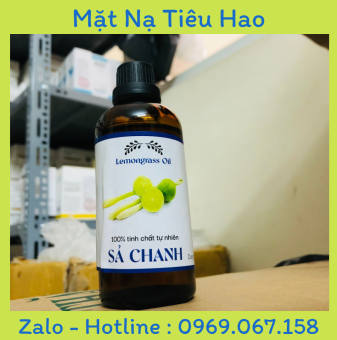 Tinh dầu xông phòng - Tinh dầu thơm hương xả chanh 100% nguyên chất lọ 100ml
