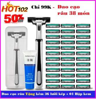❄️ Combo 1 dạo cạo râu và 30 lưỡi dao kép Dao cạo râu ❄️