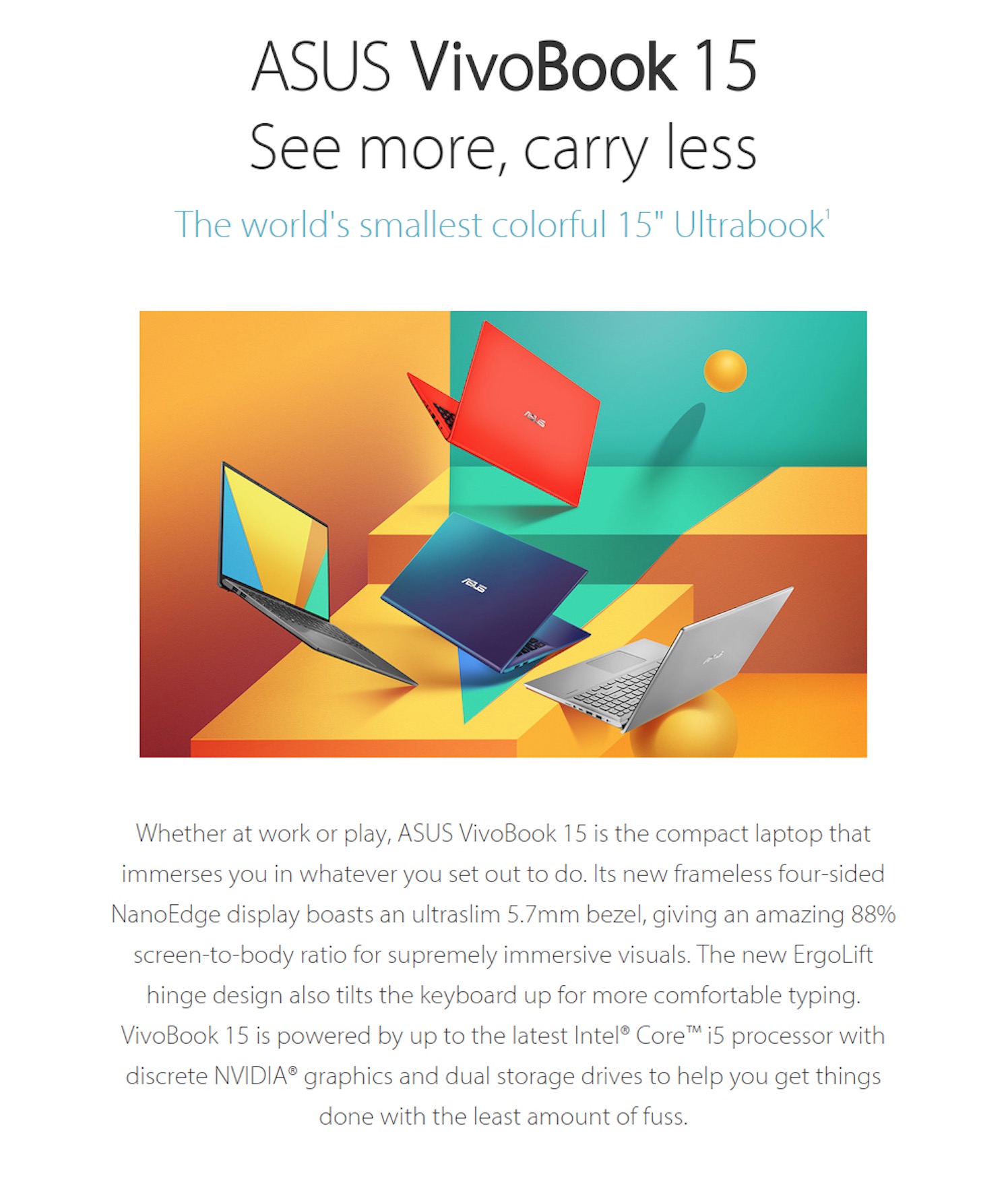 ASUS Vivobook X512FJ-EJ462T | 15.6 FHD | i5-10210U | 8GB RAM | 512GB SSD | MX230 | 1Y Warranty | Preorder, Mid May