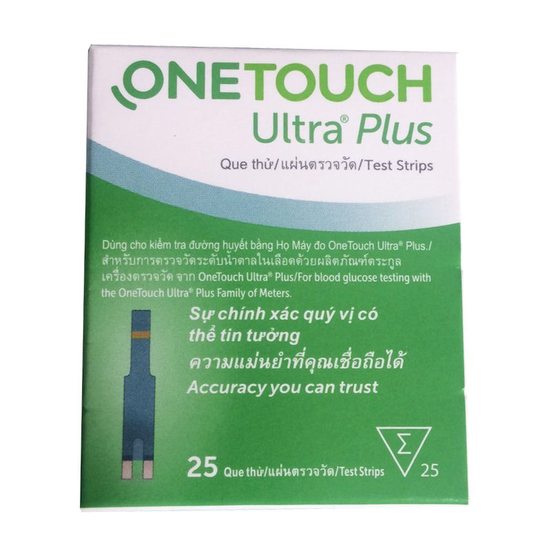 Que thử đường huyết OneTouch Ultra Plus HỘP 25 QUE