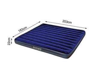 Đệm bơm hơi intex 183x203x22 Intex 68755  + bộ keo vá (không kèm bơm điện)