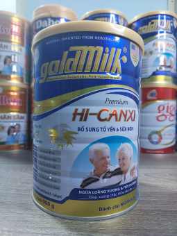 Sữa bột Goldmilk Hi-canxi 900g bổ sung tổ yến & sữa non cho người già