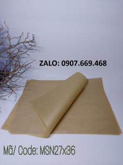 giấy THẤM DẦU lót thực phẩm màu sọc nâu ( 500 tờ )