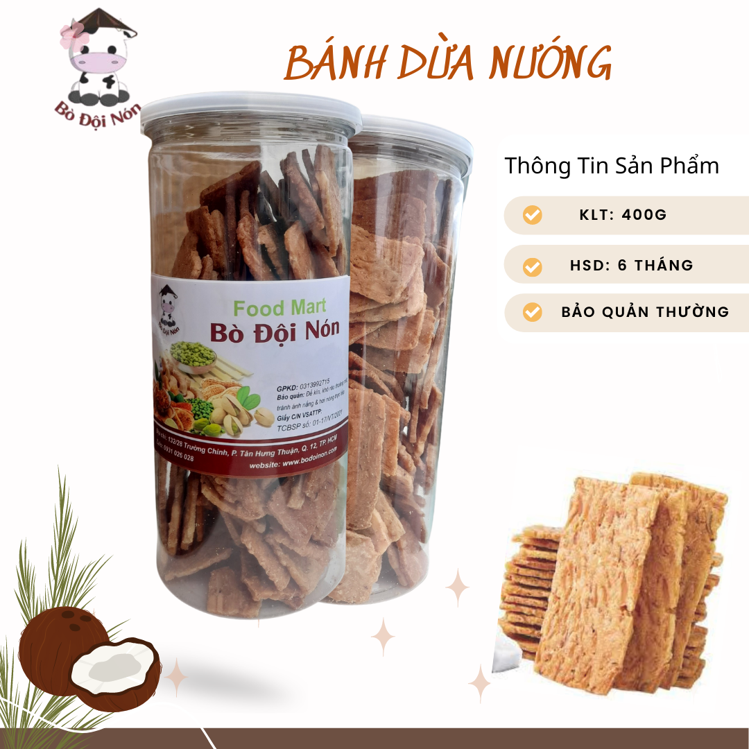 400g bánh dừa nướng