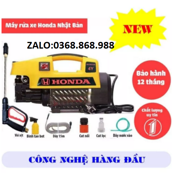 Máy rửa xe honda japan, hàng nhập khẩu công suất 3500w chuẩn chính hãng