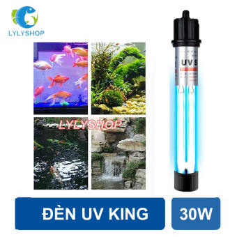 Đèn UV KING 30W, dài 45cm, 2 bóng  diệt khuẩn, rêu, tảo độc  hồ bể cá cảnh, hồ cá Koi, bể cá rồng, hồ ngoài trời... .