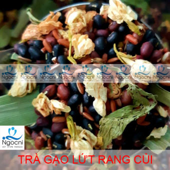 Combo 2 kg Trà Gạo Lứt Đậu Đen Xanh Lòng Đậu Đỏ  RANG TAY Lá Dứa Cỏ Ngọt Hoa Nhài
