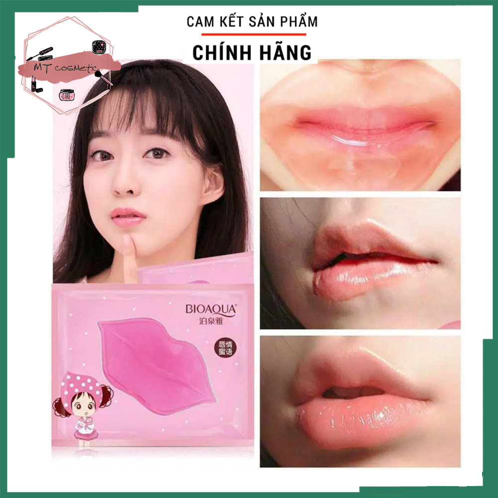 Mặt nạ môi BIOAQUA Collagen dưỡng ẩm môi căng bóng