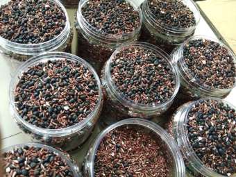 1kg trà gạo lứt đậu đen rang củi