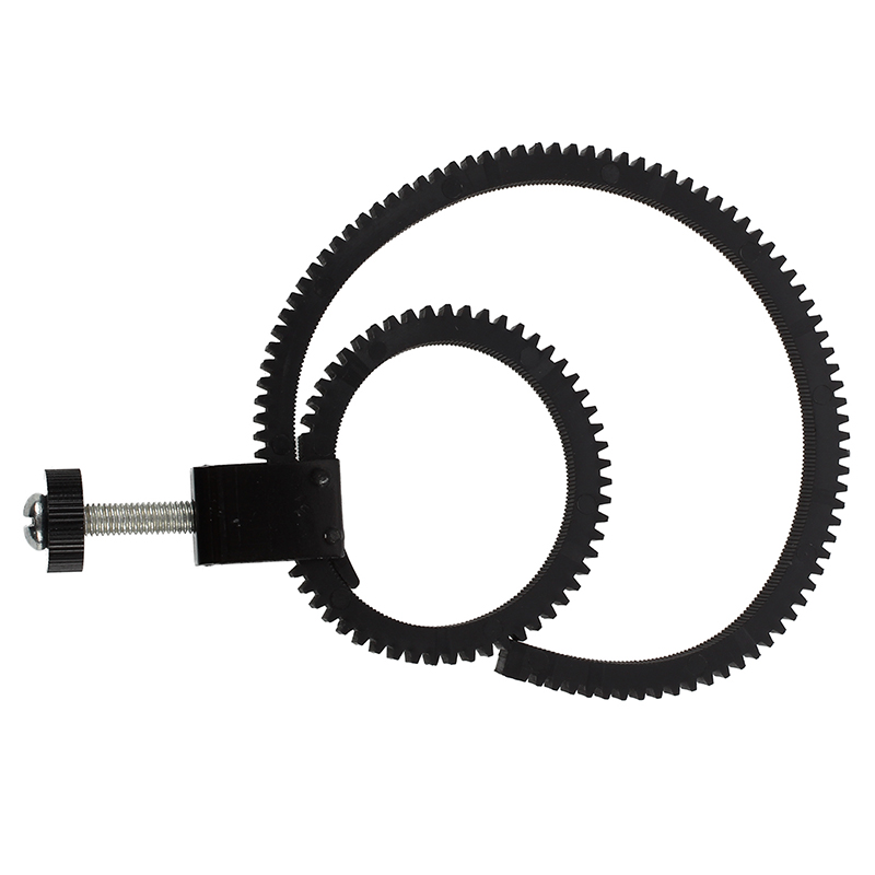 Adjustable Flexible Lens Follow Focus Gear Ring Belt for DSLR Camcorder Camera black 1
