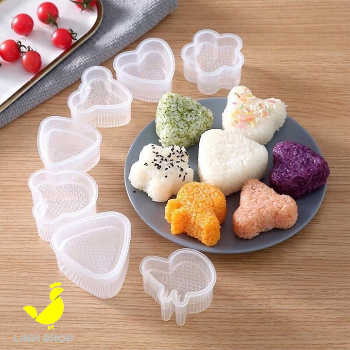 Khuôn làm cơm nắm Bento tạo hình cho bé ăn dặm - Linhshopsaigon