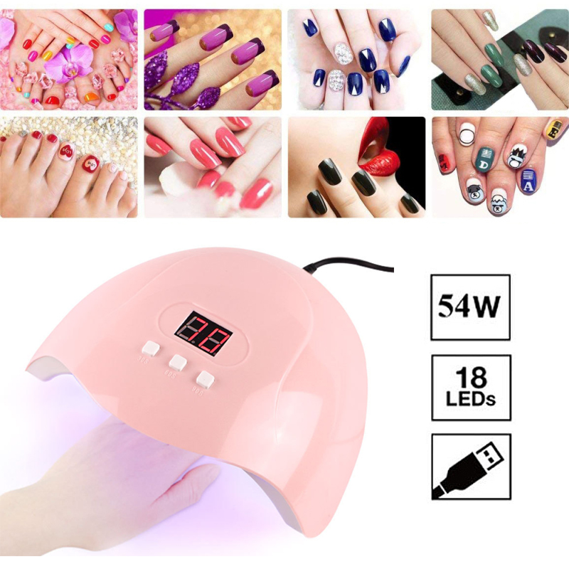 uv nail lamp with polish