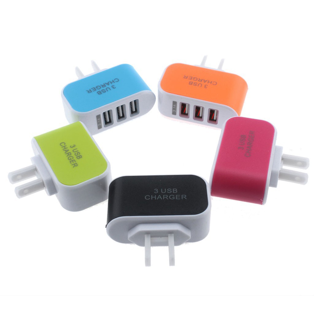 Củ sạc nhanh 3 cổng usb