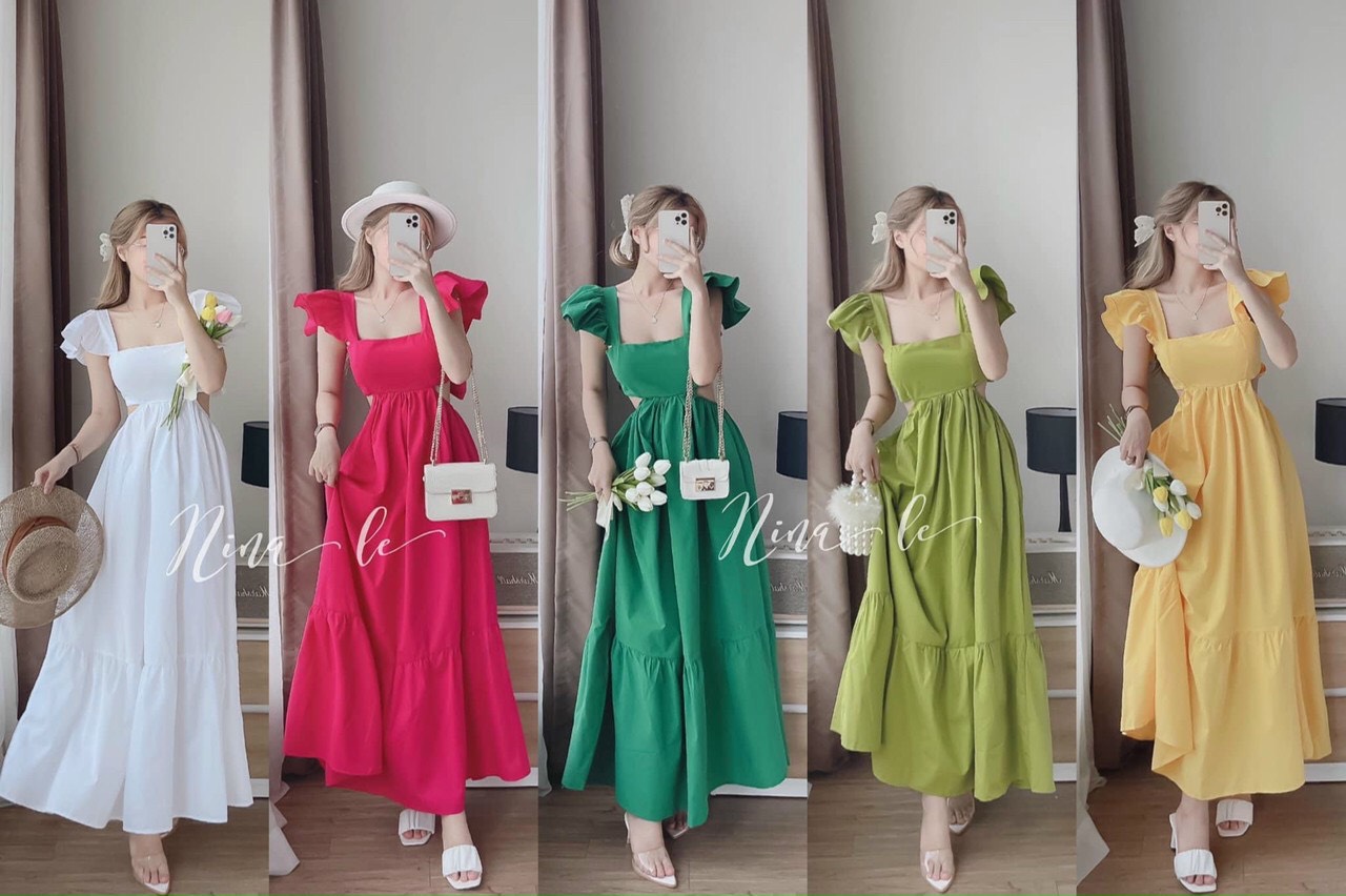 Đầm xòe công chúa sang trọng tôn dáng cho các nàng siêu xinh xắn