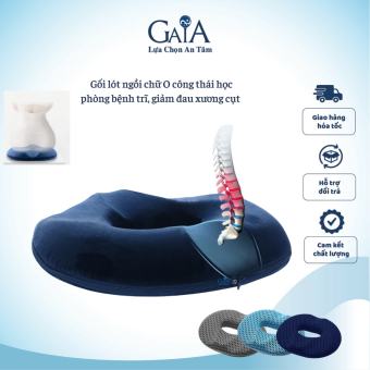 Gối lót ngồi đệm ngồi chữ O bằng cao su non giảm đau cho người bệnh trĩ đau xương cụt đàn hồi cực tốt thích hợp cho nhiều loại ghế văn phòng