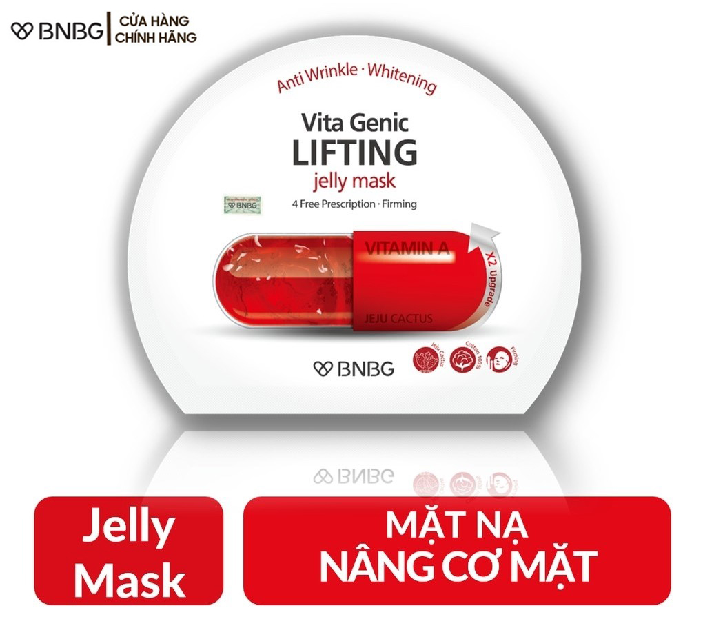 Combo 10 mặt nạ BNBG nâng cơ, săn chắc da Vita Genic Lifting Jelly Mask