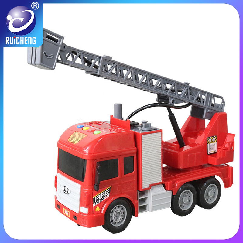 Ruicheng Fire Truck Car Toys Sprinkler Engineering Truck Toy for Boys and Girls with Lights and Music