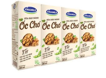Thùng 48 hộp Sữa đậu nành Vinamilk hạt Óc chó - Lốc 4 hộp x 180ml