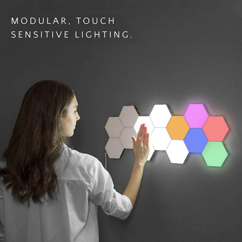 hexagon light tiles