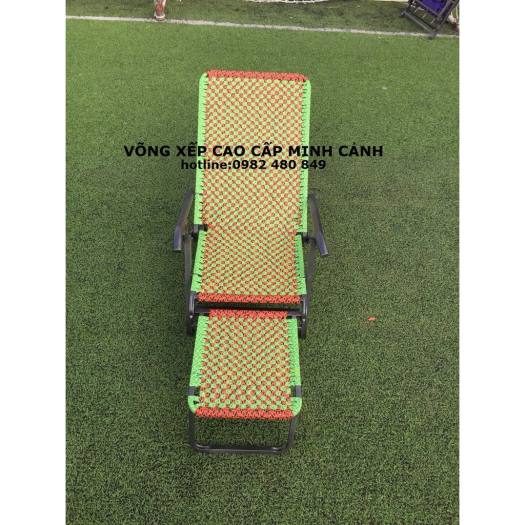 ghế xếp dây đan đài loan khung sơn tĩnh điện - Võng Xếp Thảo Điều